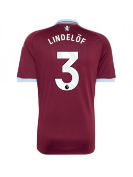 Aston Villa Victor Lindelof #3 Replika Hemmakläder 2026-27 Kortärmad Aston Villa Victor Lindelof #3 Replika Hemmakläder 2026-27 Kortärmad
